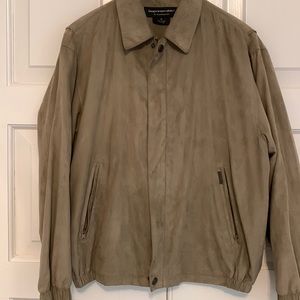 Weatherproof Impermeable bomber jacket. Suede look. Micro suede fabric medium